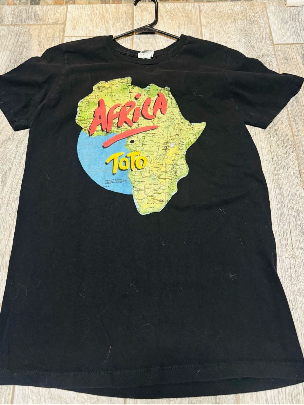 TOTO ‘Africa' 1982 Album cover Black Graphic Tee